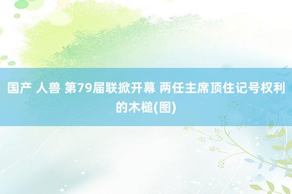 国产 人兽 第79届联掀开幕 两任主席顶住记号权利的木槌(图)