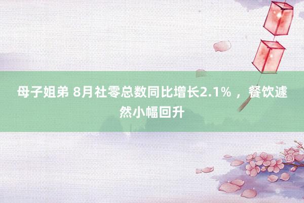 母子姐弟 8月社零总数同比增长2.1% ，餐饮遽然小幅回升