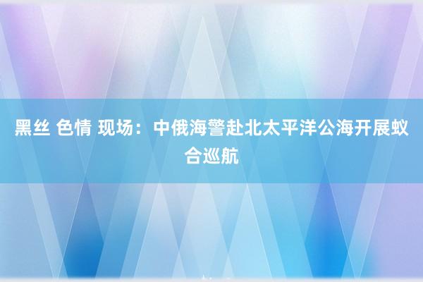 黑丝 色情 现场：中俄海警赴北太平洋公海开展蚁合巡航