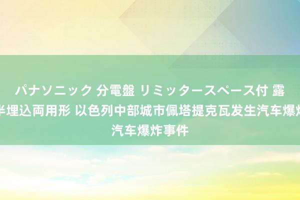 パナソニック 分電盤 リミッタースペース付 露出・半埋込両用形 以色列中部城市佩塔提克瓦发生汽车爆炸事件