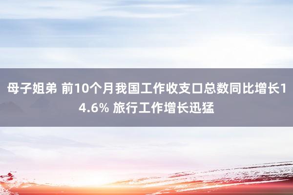 母子姐弟 前10个月我国工作收支口总数同比增长14.6% 旅行工作增长迅猛