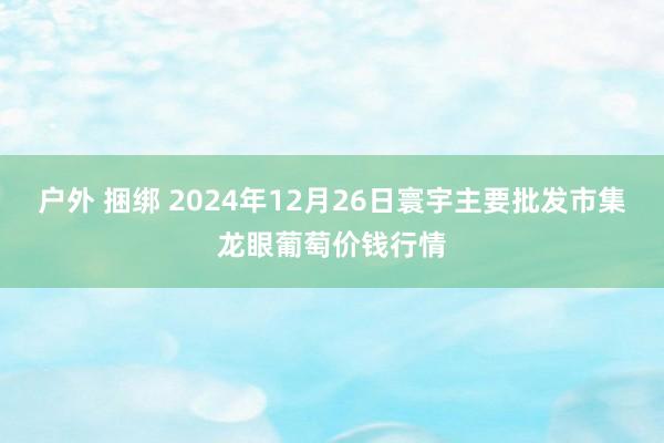 户外 捆绑 2024年12月26日寰宇主要批发市集龙眼葡萄价钱行情