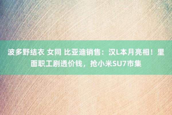 波多野结衣 女同 比亚迪销售：汉L本月亮相！里面职工剧透价钱，抢小米SU7市集