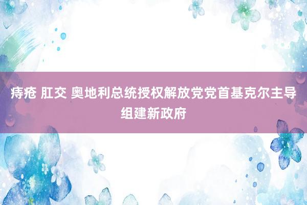 痔疮 肛交 奥地利总统授权解放党党首基克尔主导组建新政府