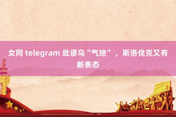 女同 telegram 纰谬乌“气绝” ，斯洛伐克又有新表态