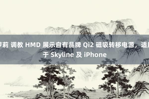 萝莉 调教 HMD 展示自有品牌 Qi2 磁吸转移电源，适用于 Skyline 及 iPhone